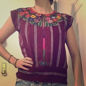 hand made embroidered tunic from Mexico